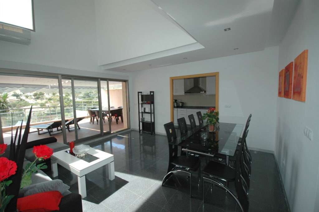 Moderne leilighet med havutsikt til leie i Alicante, El Campello