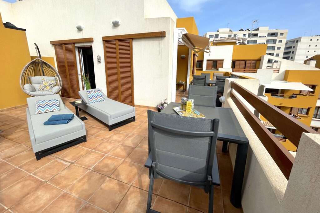 Penthouse ved stranden